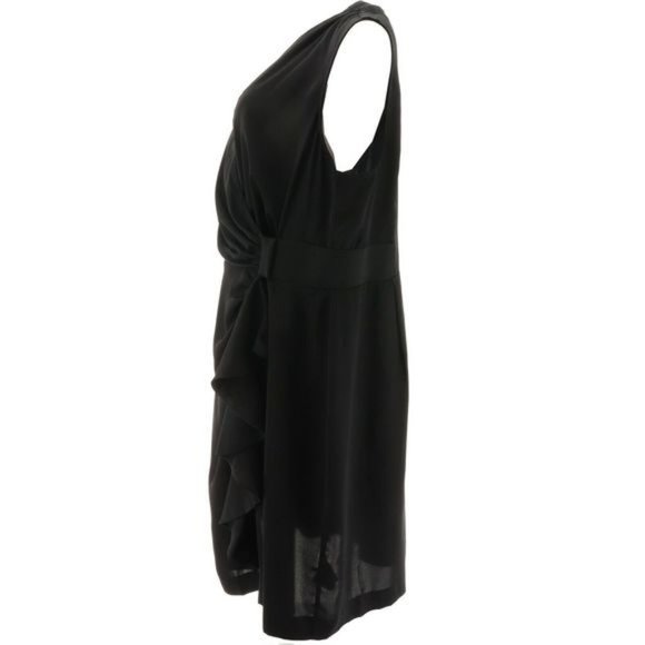 NWT G BY GIULIANA BLACK LABEL WRAP DRESS BLACK XXS - Picture 2 of 11